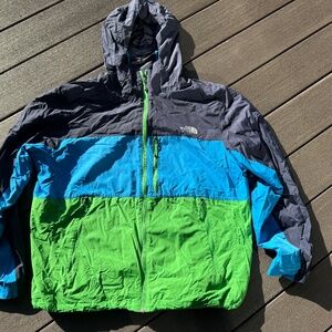 The North Face Color Block Hydrenalite Windbreaker Size XL - Green/Blue